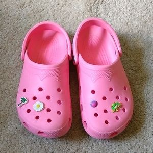 Crocs pink shoes